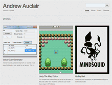 Tablet Screenshot of andrewauclair.com